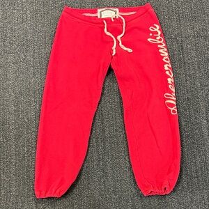 Abercrombie & Fitch Kids Bright Red Joggers